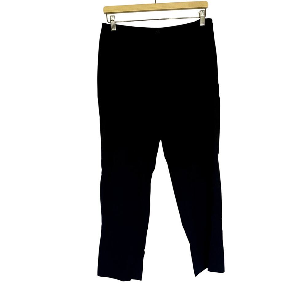 Talbots black trousers women's size 8 petite classic side zip pants‎ business
